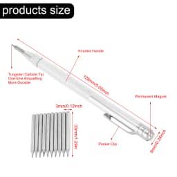 11Pcs Carbide Tip Scriber Engraving Pen For Engraving Metal Sheet Stainless Steel Ceramic And Glass Scribing Hand Tools