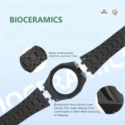 For Bracelet Royal pop Swatch Strap Oak,Steel Bioceramic Belt Arm Band Case Piguet Multiple Materials 40mm