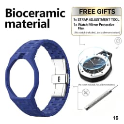 For Bracelet Royal pop Swatch Strap Oak,Steel Bioceramic Belt Arm Band Case Piguet Multiple Materials 40mm
