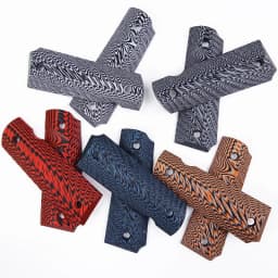 1 Pair G10 Material CNC Tactics 1911 Grips Handle Patch DIY Making Radial Texture Decor Slabs Scales Custom Repair Accessories