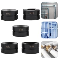 M/V-Contour 12/15/18/22/28mm Presser Jaws Set,Crimping Dies Tubular Clamp Kit,Crimp Inserts for Crimping Copper Tubes