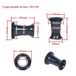 1PCS Speaker Bass Tube Accessories Reflex Port Plastic Car DJ Speaker Subwoofer Bass For Reflex Inverted Audio Woofer
