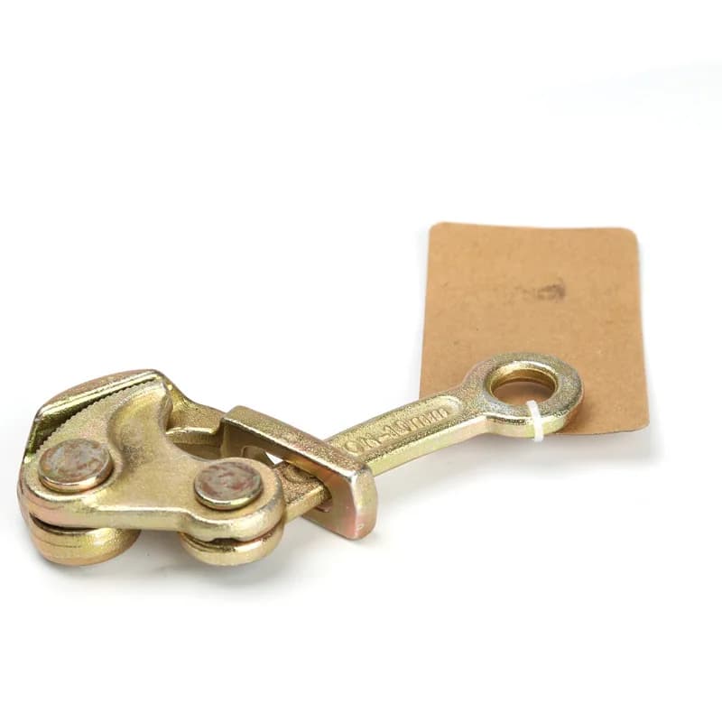 0.5,1Ton Wire Rope Jaw Clamp Multifunctional Electricity Cable Grip Pulling Non-Slip Haven Mini Tightening Tool Carbon Steel