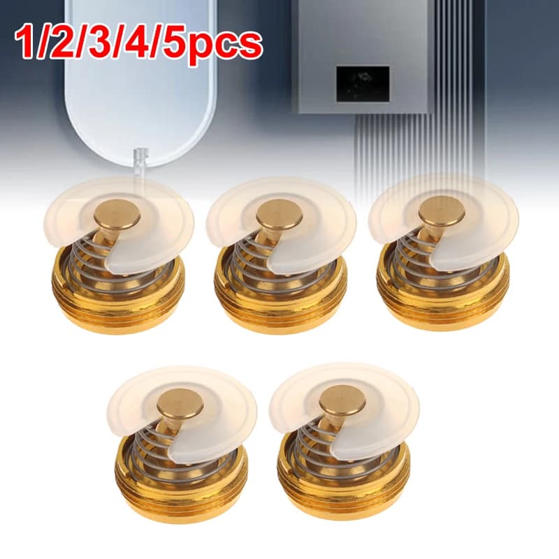 1/2/3/4/5Pcs M18 Gas Water Heater Brass Control Valve Cap Cover Linkage Valve Regulator Core Kitchen Appliances Accessories