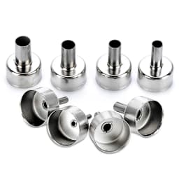 8pcs/Set Stainless Steel Universal Heat Gun Nozzles Kits for Air Pump Type Hot Air Soldering Station Repair Tool Parts