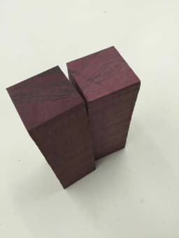 Purple Heart Wood knife scales 120x40x30mm Turning Blanks, Wood Handles Knife handle parts