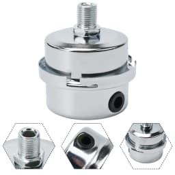 Metal Air Filter OilFree Muffler For 12 5mm/16mm/20mm Air Compressor Pump, Noise Reduction, Easy Installation Silver