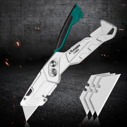 Aluminum Alloy Multifunctional Utility Knife Heavy Duty Box Cutter with Stainless Steel Blade for DIY ,Office