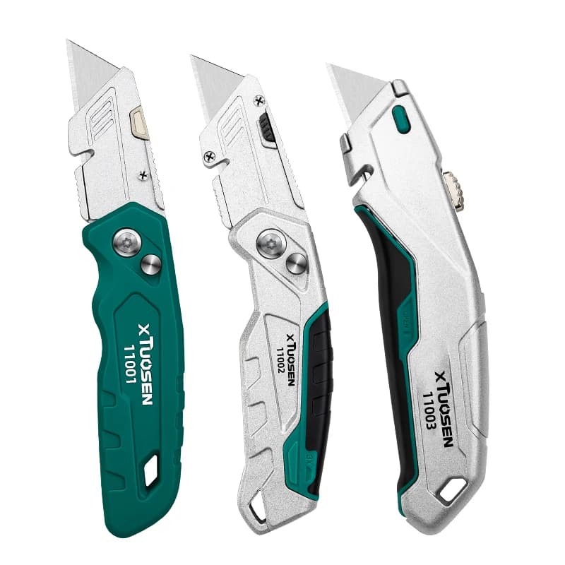 Aluminum Alloy Multifunctional Utility Knife Heavy Duty Box Cutter with Stainless Steel Blade for DIY ,Office