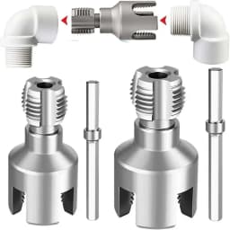 1Pcs Pipe Thread Cutting Tool Integrated Internal & External Pipe Threading Tool Electric Drill Compatible PVC Pipe Threader Kit