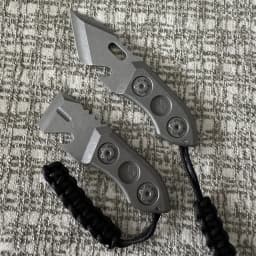 Titanium Alloy DC53 Crowbar with Carbon Fiber Sheath Bottle Opener Outdoor Multifunction EDC Tools