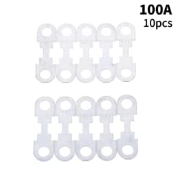 10Pcs 30A-150A 32VDC Automotive Car Flat Zinc Sheet Small Fuse Sheet For Car Fuse Round Hole Insert Fuse Auto Parts