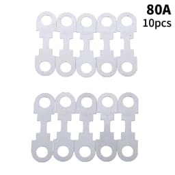 10Pcs 30A-150A 32VDC Automotive Car Flat Zinc Sheet Small Fuse Sheet For Car Fuse Round Hole Insert Fuse Auto Parts