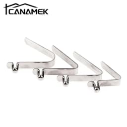 10Pc Snap Locking Kayak Paddle Spring Clip Tent Pole Single Button Awning Rowing 5-5.5mm