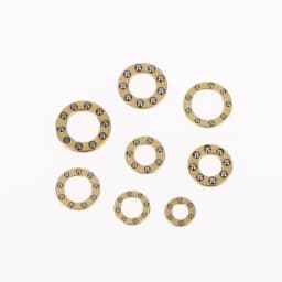 10Pcs Mini Plane Axial Bearing Ceramic Steel Ball Thrust Copper Support Folding Knife Opening And Closing Accessories