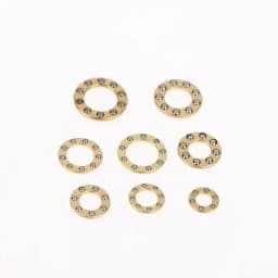 10Pcs Mini Plane Axial Bearing Ceramic Steel Ball Thrust Copper Support Folding Knife Opening And Closing Accessories