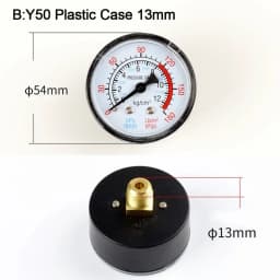Y40 Y50 0-180PSI Gas Water Fuel Liquids Meter Pressure Gauge For Air Compressor