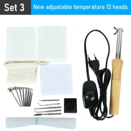 220V/110V Fabric Flowers Ironing Tool Set 18/13/11/8 Heads Soldering Iron DIY Artificial Flower Making Tool Ironing Machine