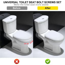 M6 Toilet Seat Hinge Bolt Screw Fixings Top Mounted Hinge Toilet Seat Parts Toilet Seat Hinge Bolt Screws Replace Bathroom Acces