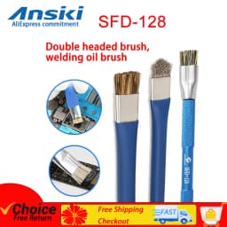 Ansiki SFD128 Hard Brush for Mobile Phone Motherboard Repair, Mainly Used for IC Pad Cleaning and Soldering Oil Cleaning.