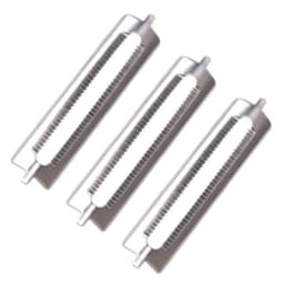 3x 512 Replacement Stainless Steel Single-Sided Flat Blade Multifunctional Potato Fruit Vegetable Peelers Cutter Peeling Blade
