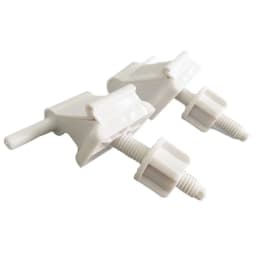 Toilet Seats Hinge Bolts Set Plastic White Toilet S-Eat Hinge Replacement Kit Toilet Seats Fastener Bathroom Accessories