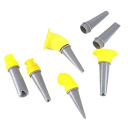 15Pcs Caulk Finisher Kit Glass Glue Caulking Plastics Nozzle Tips with Connection Bases Replacement for Bathroom Kitchen Doors