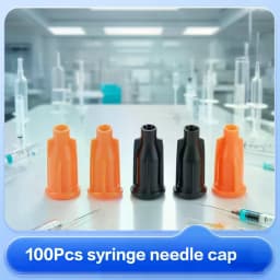 100Pcs Plastic Syringe Tips Caps Injector Dispenser Dispensing Needle Sealing Plug Standard Syringe Luer Stop Caps Supplies