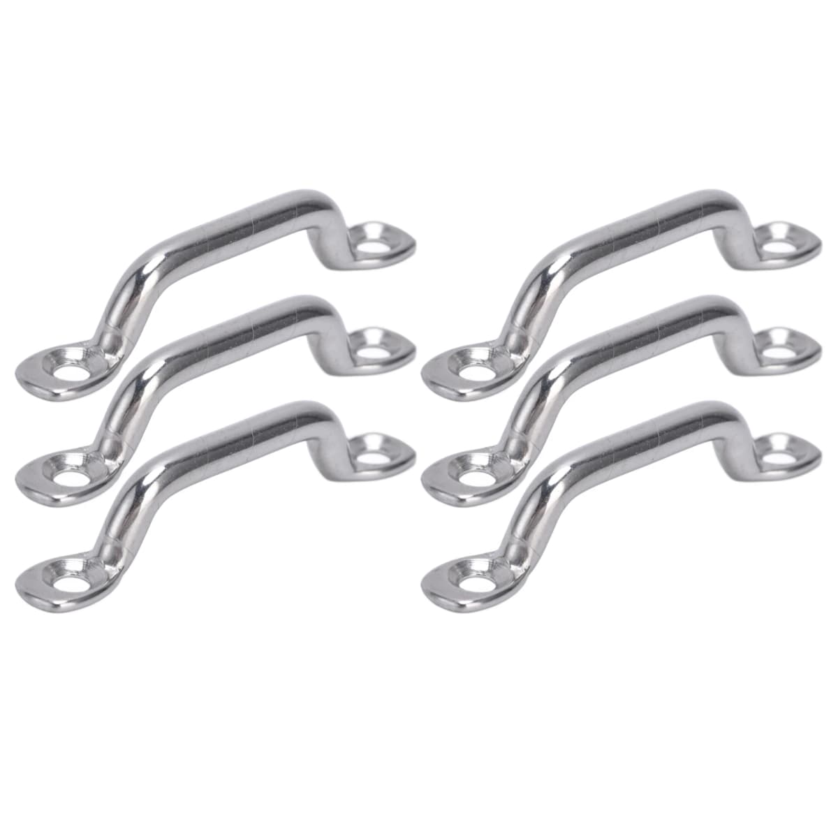 10Pcs Boat Top Pad Eye Deck Loop Tie Down 316 Stainless Steel Set Kit for Fixing Boat Top Pad Eye Eye Strap Pad Eye Top Pad Eye