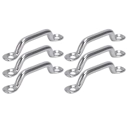 10Pcs Boat Top Pad Eye Deck Loop Tie Down 316 Stainless Steel Set Kit for Fixing Boat Top Pad Eye Eye Strap Pad Eye Top Pad Eye