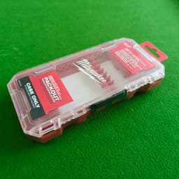 Milwaukee Tool Box Collection 1/4 Inch Hex Shank Bits Storage Case Empty Durable Clear Lid Portable Screwdriver Bit Organizer