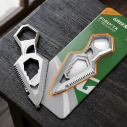9-in-1 Stainless Steel Keychain, Portable Bottle Opener, Protractor, Ruler, Screwdriver, Wrench, Pocket EDC Tool.