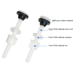 Rubber Pad Set Water Tank Screws Toilet Plastic And Rubber Thread Diameter X 0.35\\\" Toilet Fixing Screw 8 X 2.4cm
