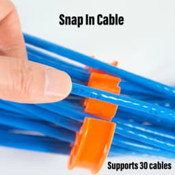 0.3in Hole Diameter Network Cable Organizer Wire Comb Anti Entanglement Cable Management Tool for 30 Cables