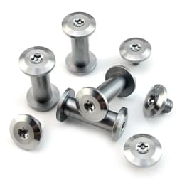 10Sets Stainless Steel Screw for Diy Knife Handle Making Material T8 Plum Nails Straight Knife Folding Knife Handle Screw