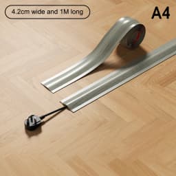 4.2/5.5M PVC Cord Cord Cover Floor For Wires On Floor Soft Floor Cable Cover Cord Hider Floor Cable Management Cable Protector