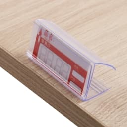 100pcs Glass Wood Shelf Edge Grip Strip Shelf Mounting Data Strip Price Talker Shelf Top Label Holder Sign Display Clip