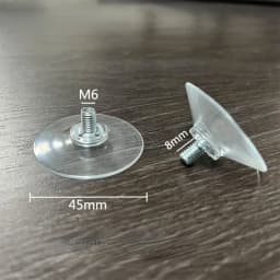 Factory supply custom M4 M5 M6 M8 transparent screw PVC strong suction cup for car window insert injection molding