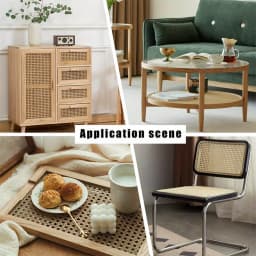 35/40/45/50/55cm Width Real Rattan Roll Original Color Hand Woven Repair Furniture Materials DIY Make Chairs Tables Cabinet Door