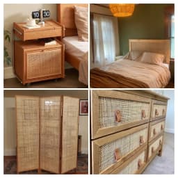 Cane Webbing 35/40/45/50/60/70/80cm Width Natural Caning Material, Ratan roll Large Size Rattan Webbing for Furniture 2.5-4M