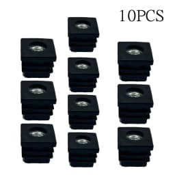 Square 20mm*20mm M8 plastic nut tube plug with tooth tube plug Furniture adjustable foot nut plug