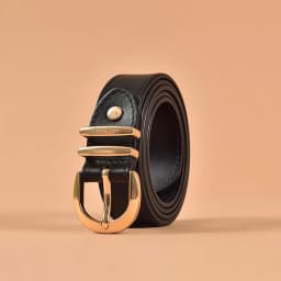 BeauToday Belt Women Cow Leather Horseshoe Buckle Sewing Retro Designer Ladies Jeans Dress Waistband Handmade 91005