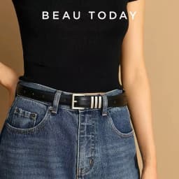 BEAUTODAY Belts Women Full Grain Leather Versatile Solid Color Metal Buckle 2024 Ladies Accessories Handmade 91055