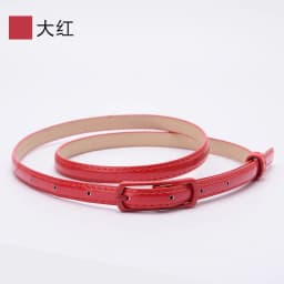 Women's Candy Color PU Leather Belt Bright Color Decorative Fine Leather Waist Belt Wholesale