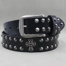 Metal Rivet Cowboy Belt Genuine Leather Cowskin Men Belt Punk Rivet Jeans Belts For Men Ceinture Homme Cinturones Hombre