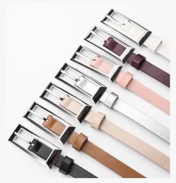 1.4x106cm Trendy PU Leather Belt Silver Metal Buckle Casual Pin Buckle Waistband Rectangular Waist Strap Women