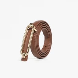 BEAUTODAY Skinny Belts Women Cow Leather GoldBuckle Ladies Modern Waistband Fashion Jeans Dress Accessories Autumn Winter 91113