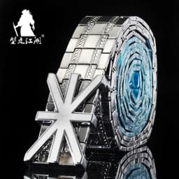 metal waistband Mens belts Stainless steel Belt goth Punk style luxury designer Gifts for men Tactical Belt self-defense Belt ma