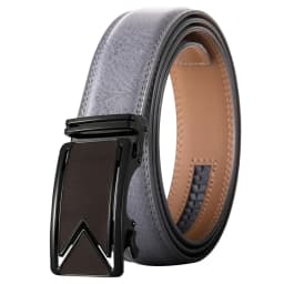 Plyesxale Men Belt 2026 Cowhide Genuine Leather Belts For Men Luxury Automatic Buckle Belts Brown Black Cinturones Hombre B55