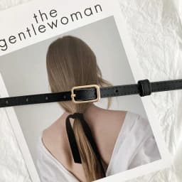 Fashion PU Leather Thin Belt For Women Waistband Ladies Dress Clothes Decorative Girdle Strap Female Metal Pin Buckle Jeans Belt